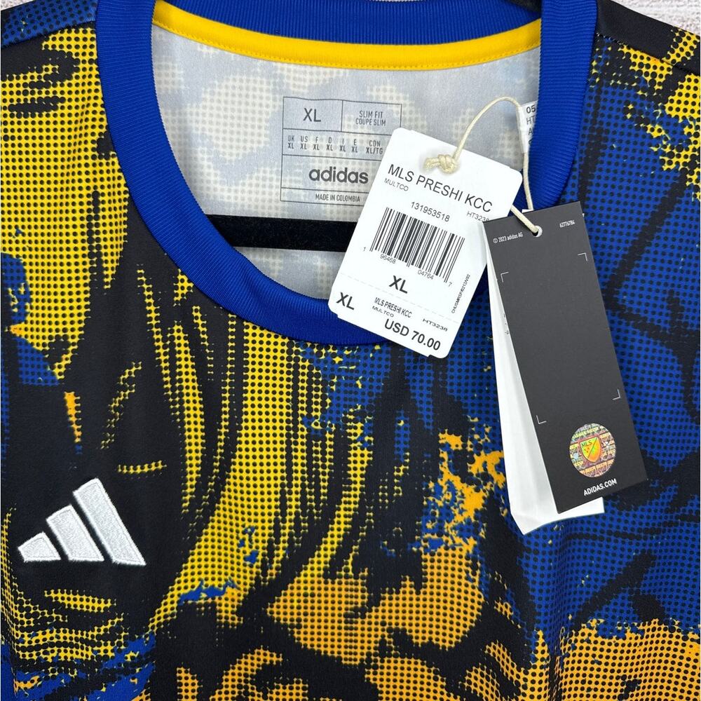 NWT Adidas x Marvel Kick Childhood Cancer MLS Soccer Jersey Mens Sz XL (HT3238) - Picture 2 of 4